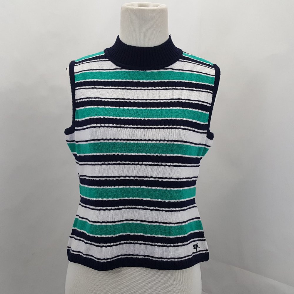 St John Sport By Marie Gray Knit Sweater Tank Top